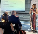 Mev Dominguez-Valentin welcomes the partners