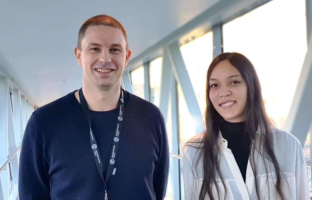 Researcher Stian Foss and PhD student Siri Aastedatter Sakya.